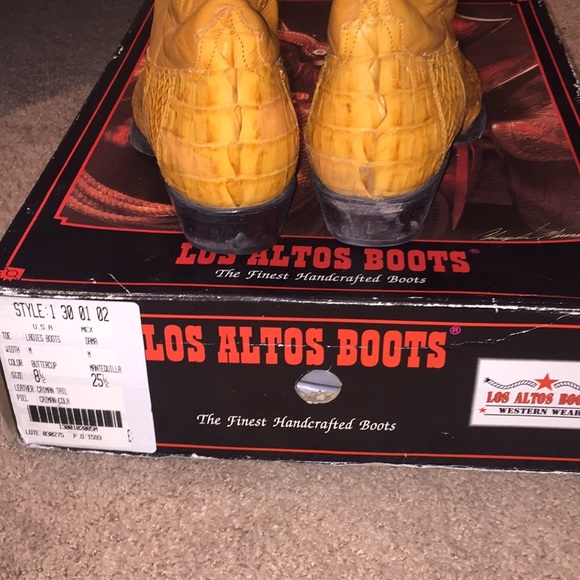 Los Altos gator cowboy boots - Picture 4 of 6